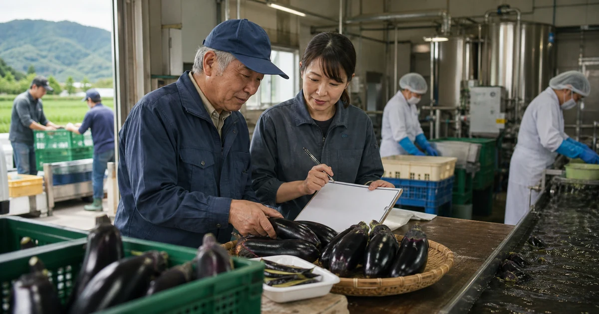地域野菜と浅漬製造のM&A事例から原料調達と事業承継を検討する架空の担当者