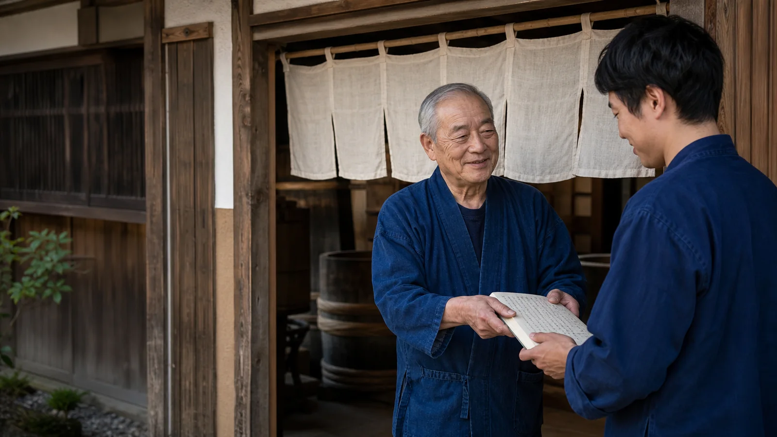 味噌蔵の製造台帳を次世代へ引き継ぐ蔵元と後継者